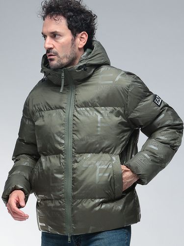 EMPORIO ARMANI (エンポリオアルマーニ) フード付き ジャガードロゴ