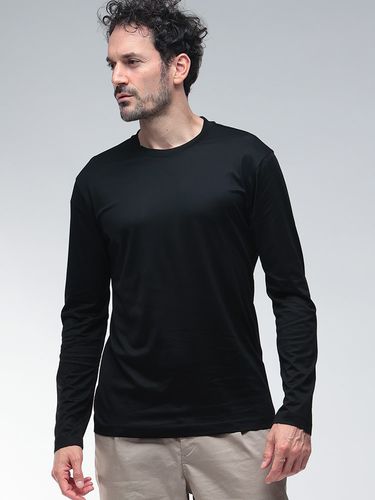 STONE ISLAND (ストーンアイランド) 胸ロゴ クルーネック 長袖 T