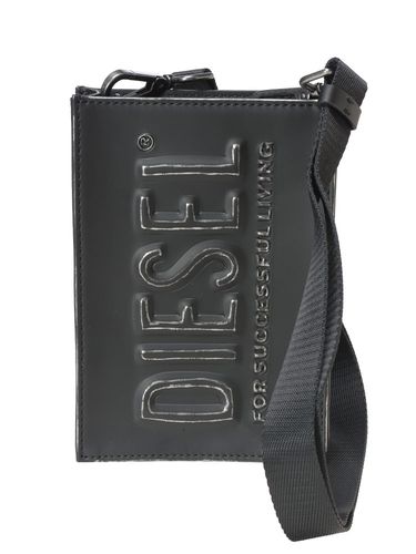 DIESEL (ディーゼル) オーバルD ロゴ フェイクレザー ボディバッグ