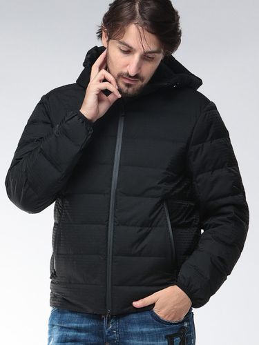 EMPORIO ARMANI (エンポリオアルマーニ) 袖BIGロゴ フルジップ 中綿