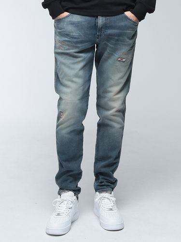 DIESEL (ディーゼル) ダメージ加工 ボタンフライ デニム ジーンズ D