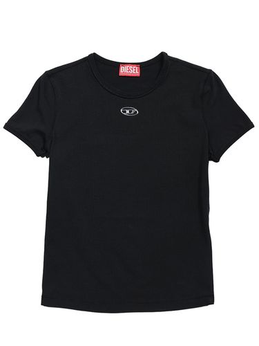 DIESEL ディーゼル クルーネックレディースTシャツ DIESEL（ディーゼル） 半袖 Tシャツ レディース チェストオーバルD