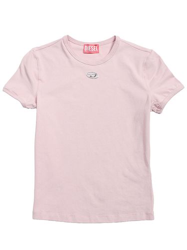 DIESEL (ディーゼル) レディース Tシャツ 半袖 ロゴ ハート プリント