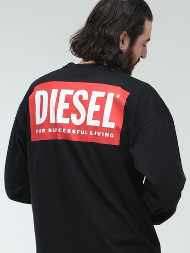DIESEL (ディーゼル) トロンプルイユ 総柄プリント クルーネック 半袖