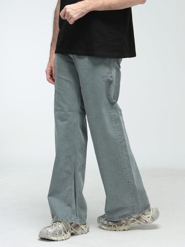 DIESEL (ディーゼル) ダメージ加工 ボタンフライ デニム ジーンズ D