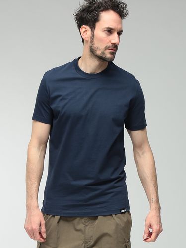 HERNO (ヘルノ) ロゴ刺繍 クルーネック 半袖 Tシャツ メンズ IT46 IT48