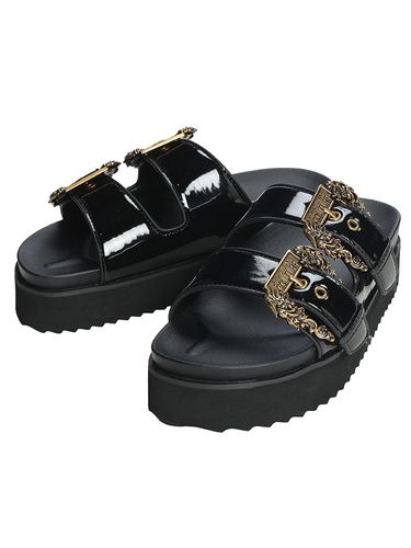MONCLER (モンクレール) レディース サンダル ロゴ スライド シャワー