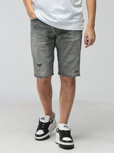DIESEL (ディーゼル) ロゴ デニム ボタンフライ ペインター ショート