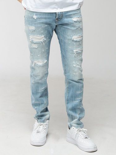 Dsquared2 グレー ダメージデニムパンツ DSQUARED2(ディースクエアード) ダメージデニムパンツ S74LB1189