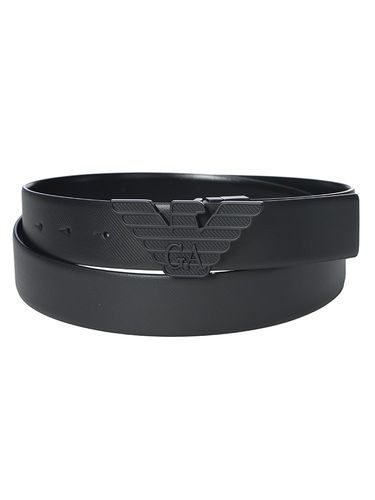 DIESEL (ディーゼル) 牛革 オーバルロゴ バックル留め ベルト 75cm