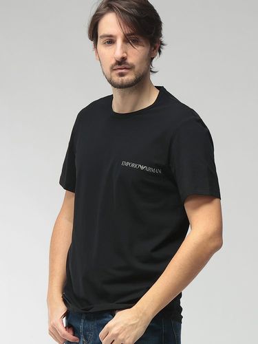 EMPORIO ARMANI (エンポリオアルマーニ) ワンポイント Vネック 半袖