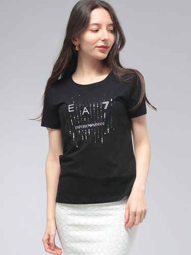 EMPORIO ARMANI エンポリオアルマーニ　レディース半袖Tシャツ EMPORIO ARMANI (エンポリオアルマーニ) レディース Tシャツ 半袖 ロゴ