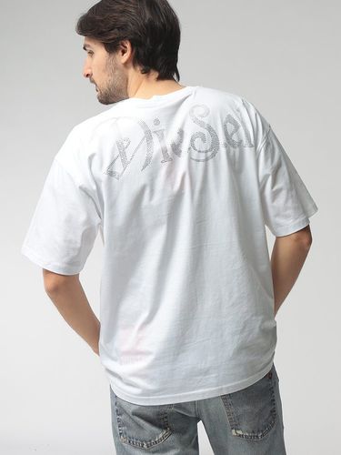 DIESEL (ディーゼル) オーバルDロゴ フロッキープリント クルーネック