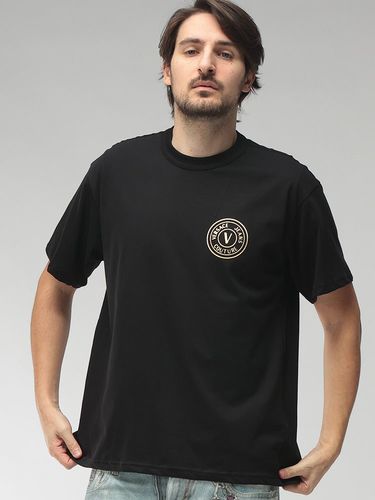 DIESEL (ディーゼル) メンズ Tシャツ 半袖 ラインストーンロゴ クルー