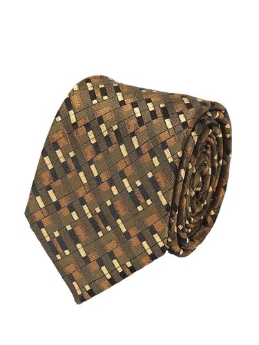 ✨美品✨TOM FORD トムフォード ネクタイ 千鳥格子柄 リネン シルク