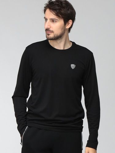 STONE ISLAND (ストーンアイランド) 胸ロゴ クルーネック 長袖 Tシャツ