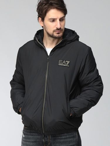 EMPORIO ARMANI (エンポリオアルマーニ) フード付き ジャガードロゴ