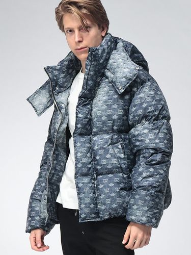 DSQUARED2 (ディースクエアード) メンズ デニムジャケット ロゴ 総柄
