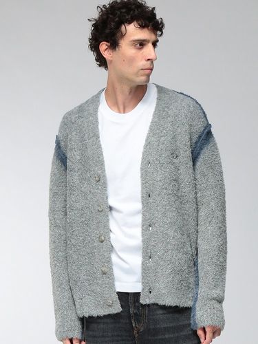 MARNI (マルニ) メンズ カーディガン 長袖 ダメージ マルニシンボル