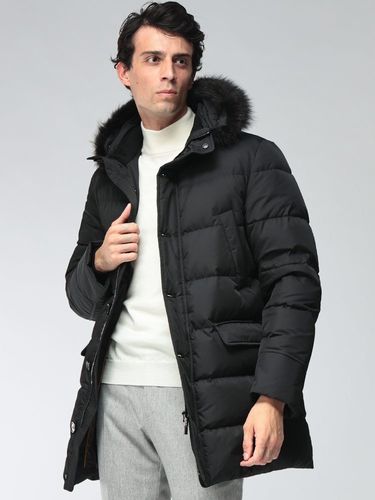 MONCLER (モンクレール) フードロゴ フルジップ ダウンジャケット