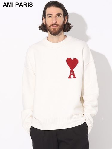 AMI PARIS (アミパリス) Ami de Coeur アルパカ混 ニット セーター