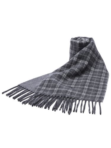Aquascutumチェック柄マフラー Aquascutum (アクアスキュータム) ウール チェック柄 マフラー