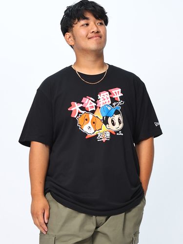 半袖 Tシャツ NEW ERA×MLB 大谷翔平×デコピンプリント トップス シャツ