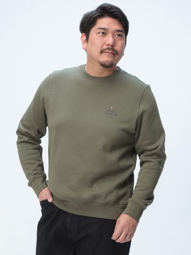 トレーナー 裏起毛 ロゴ刺繍 クルーネック スウェット トップス 長袖