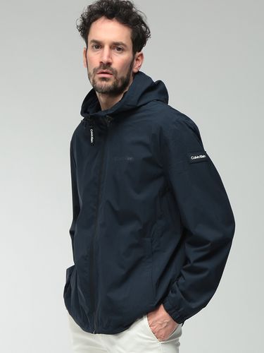 Calvin Klein (カルバンクライン) 襟裏ロゴ 裏フリース ソフトシェル