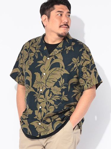 シャツ 半袖 メンズ 大きいサイズ ボタンダウン アロハシャツ