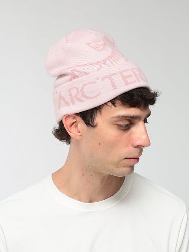 海外購入 ARC'TERYX ピンク スケルトンニット帽 ARC'TERYX スケルトン