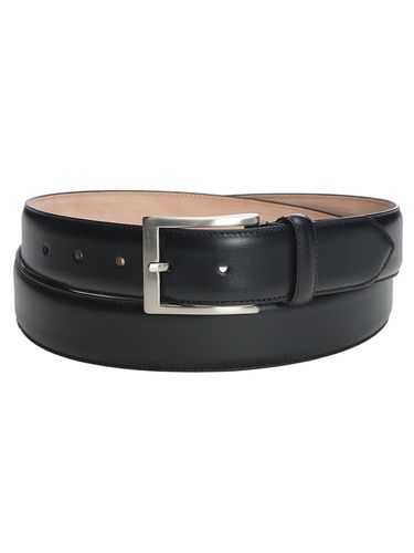 DIESEL (ディーゼル) 牛革 オーバルロゴ バックル留め ベルト 75cm