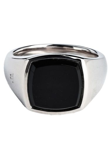 トムウッド　オニキス　シグネットリング　58 TOM WOOD (トム・ウッド) メンズ リング Cushion Black Onyx ブラック