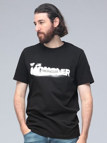 MONCLER (モンクレール) ロゴ 半袖 クレリック ポロシャツ