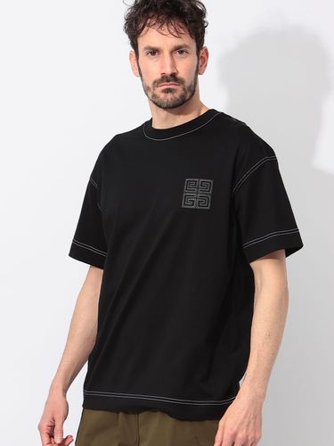 LOEWE (ロエベ) アナグラム刺繍 クルーネック 半袖 Tシャツ