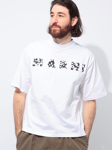 AMI PARIS (アミパリス) ワンポイント クルーネック 長袖 Tシャツ Ami