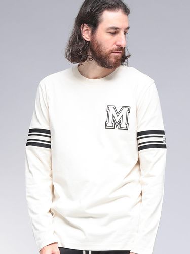 MONCLER ロンT 長袖 Tシャツ M 袖ロゴ ワッペン ワンポイント MONCLER