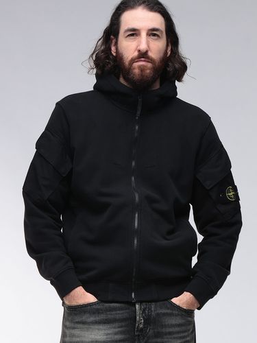STONE ISLAND (ストーンアイランド) 裏毛 ロゴパッチ ポケット