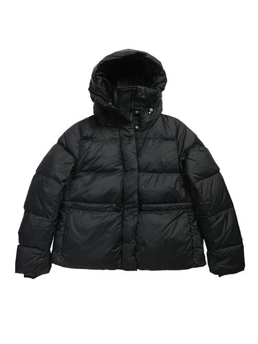 TATRAS (タトラス) ロゴ フード着脱 フルジップ ミドル丈 ダウンコート