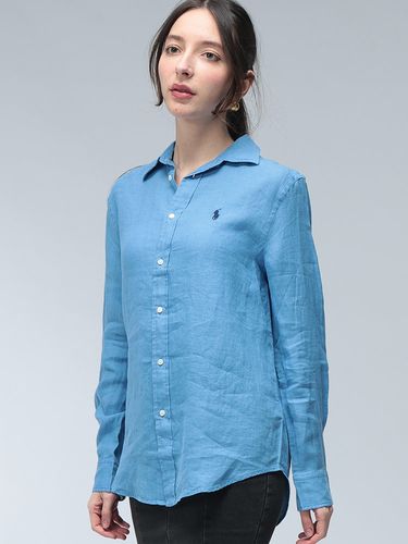 AMI PARIS (アミパリス) レディース シャツ 長袖 エンボスロゴ ボタン