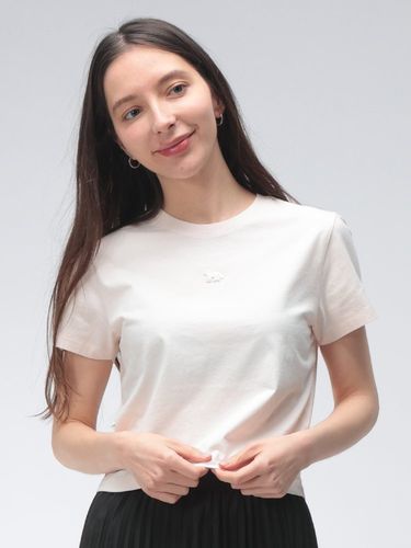 DIESEL ハートプリント クロップドTシャツ DIESEL (ディーゼル) レディース Tシャツ 半袖 ロゴ ハート プリント