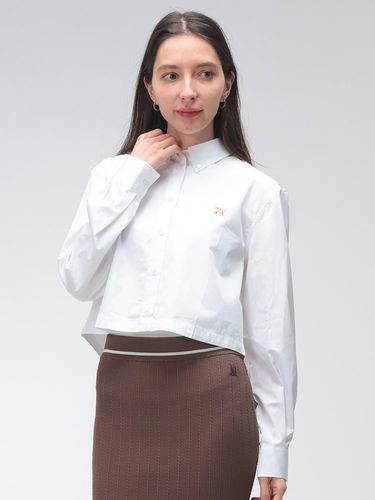 MM6 Maison Margiela / エムエムシックス メゾンマルジェラ | 2020SS | サイドボタン バックプリントシャツ | 38 | ホワイト | レディース MM6 Maison Margiela (エムエムシックス メゾン マルジェラ