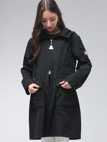 美品⭐️モンクレール　2023AW レディース　ラムレザー　0 3D115 MONCLER (モンクレール) レディース ジャケット ロゴ フード