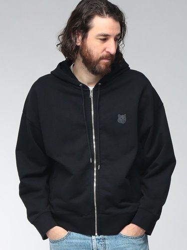 AmiParis パーカー Ami De Coeur ジップパーカー ナイトブルー | AMI PARIS