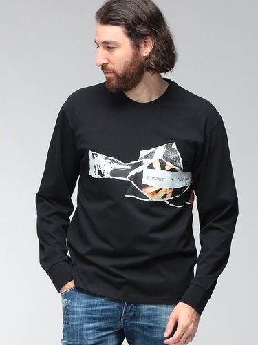 GIVENCHY (ジバンシィ) ロゴグログラン クルーネック 長袖 Tシャツ