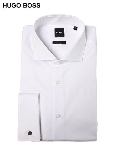 HUGO BOSS (ヒューゴボス) オックス 長袖 ドレスシャツ SLIMFIT