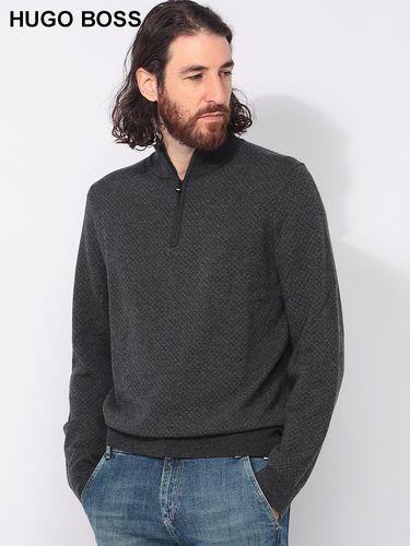 HUGO BOSS (ヒューゴボス) ウール スリムフィット クルーネック ニット