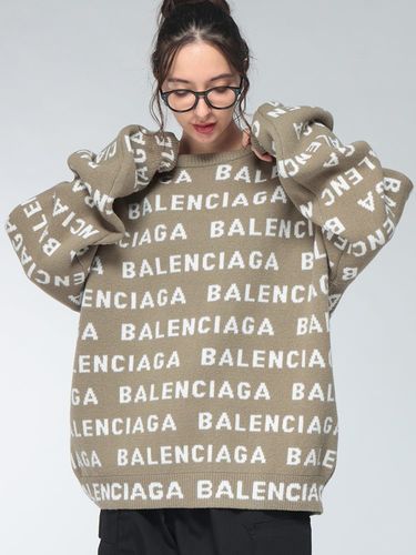 BALENCIAGA (バレンシアガ) レディース ニット 長袖 ウール ナイロン混