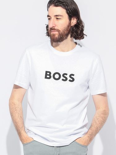 HUGO BOSS (ヒューゴボス) ロゴプリント クルーネック 半袖 Tシャツ