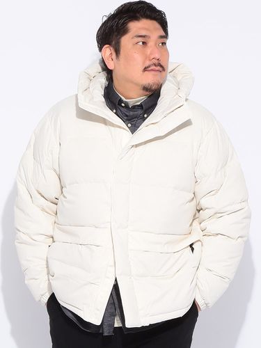 ダウンジャケット ナイロン ロゴ刺繍 ハイネック 700フィルパワー M